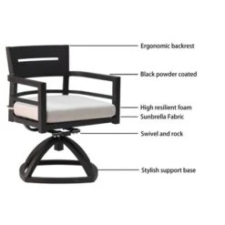 Christopher Knight Home Olivia Modern Aluminum Stable Base Swivel Chairs With Removable Sunbrella Cushions ( Set Of 2) -Ckhome2u Store GUEST f84b5082 27fb 4e4f a5b0 ae3edb707ee1