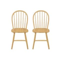 Christopher Knight Home Jafet Farmhouse High Back Spindle Dining Armless Chairs (Set Of 2)