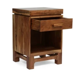 Wadley Boho Handcrafted Acacia Wood Nightstand Natural - Christopher Knight Home -Ckhome2u Store GUEST fabecd06 5f96 4f33 8e02 411d3b5a896a