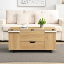 Christopher Knight Home Olia Modern Multi-Functional Lift-Top Coffee Table With Hidden Storage, 4 Stools And Lockable Wheels -Ckhome2u Store GUEST fc335b96 94d0 4b1f 95a0 1e2a575097dc