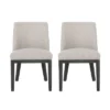 Christopher Knight Home Set Of 2 Camas Upholstered Dining Chairs Light Gray/Weathered Gray -Ckhome2u Store GUEST fcf01e51 82a4 4f2b 9da5 edce8b5629e9