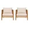 Christopher Knight Home Maciej Patio Rustic Acacia Wood Upholstered Club Chair With Rattan-Wrapped Frame, Teak/Beige 18 Christopher Knight Home Maciej Patio Rustic Acacia Wood Upholstered Club Chair With Rattan-Wrapped Frame, Teak/Beige -Ckhome2u Store GUEST fcf67e9e a34e 4b6e 934d eff1b3e13920