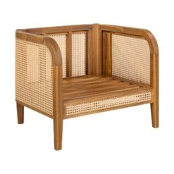 Christopher Knight Home Maciej Patio Rustic Acacia Wood Upholstered Club Chair With Rattan-Wrapped Frame, Teak/Beige 12 Christopher Knight Home Maciej Patio Rustic Acacia Wood Upholstered Club Chair With Rattan-Wrapped Frame, Teak/Beige -Ckhome2u Store GUEST fd376659 d6a4 4201 8f19 23581b0b2117