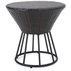 Crete Round Wicker Outdoor Side Table - Christopher Knight Home -Ckhome2u Store GUEST fd3ca3d9 eb25 42da 84c5 2e85e726217c