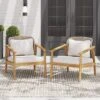 Christopher Knight Home Adcock Patio Woven Rope Acacia Wood Club Chair With Cushion (Set Of 2), Brown -Ckhome2u Store GUEST fd4869b9 08c5 41d3 965e ba07589dc68a