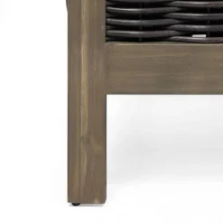 Christopher Knight Home Luna Outdoor Acacia And Wicker Club Chair Gray/Mixed Gray/Dark Gray -Ckhome2u Store GUEST fd717a56 f08d 4839 80e8 29240113a206