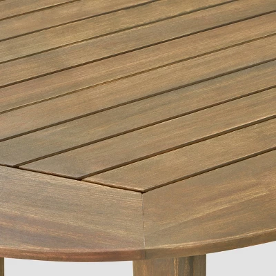 Christopher Knight Home 7pc Stamford Acacia Patio Dining Set Gray 4 Christopher Knight Home 7pc Stamford Acacia Patio Dining Set Gray - Image 4