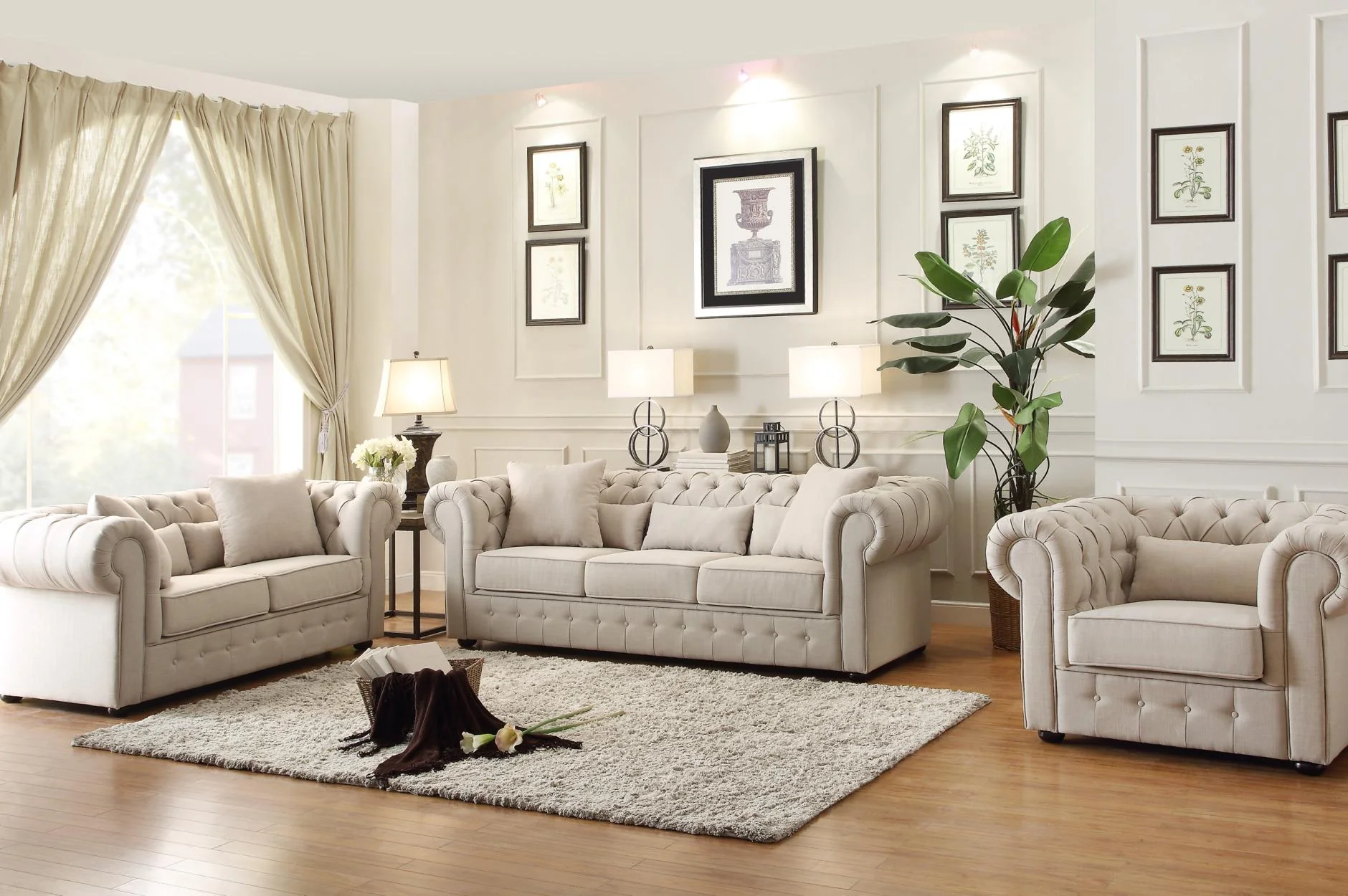Ckhome2u Store -Ckhome2u Store Savonburg Neutral Living Room Set Luna Furniture 1887876284470